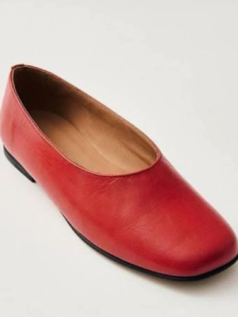 ALOHAS Edie Leather Ballet Flat in Red Size 41 Euro